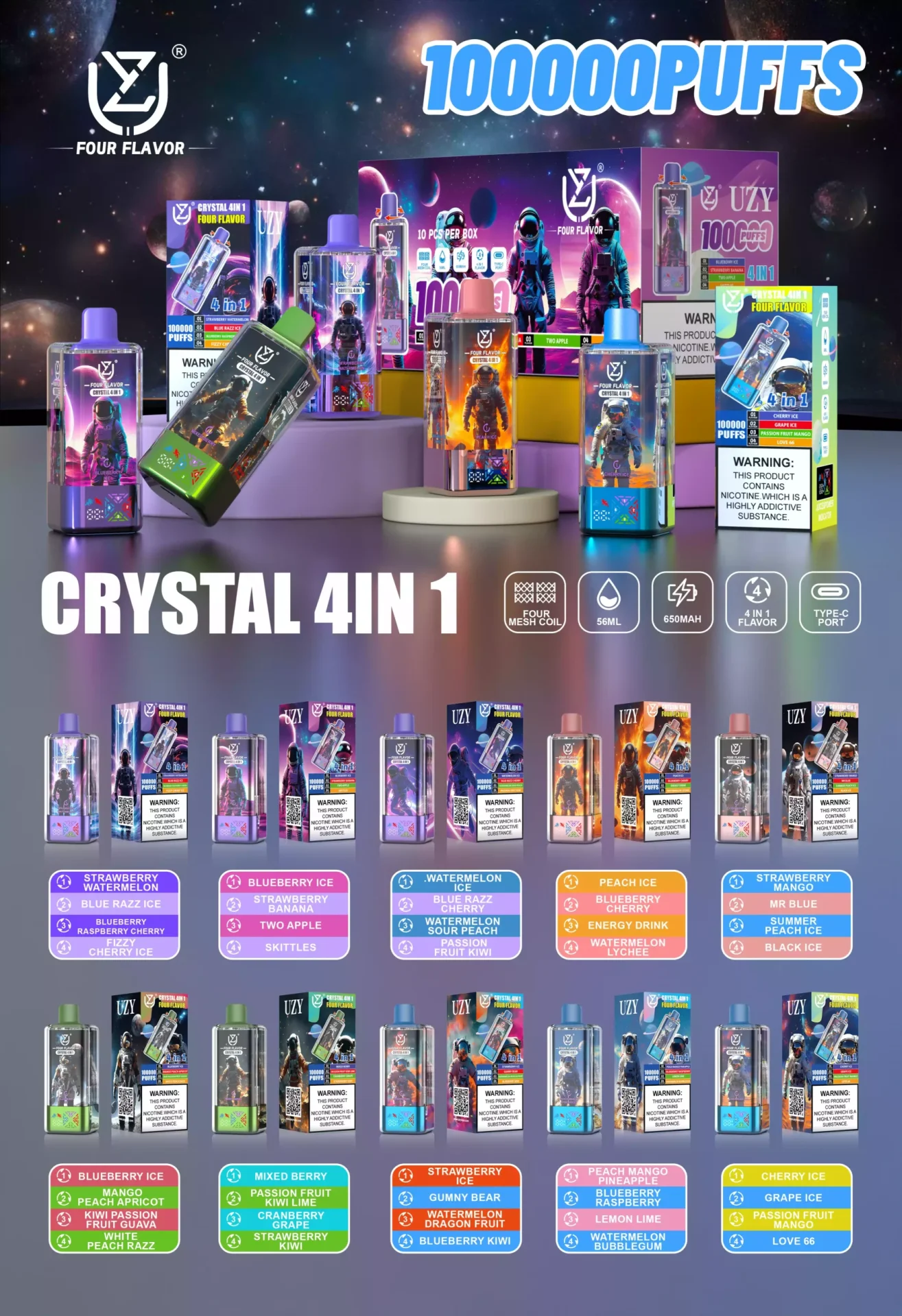 UZY Cristal Max 100K Puffs